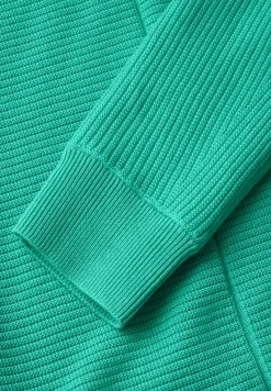 Dolman-trui met structuurmix