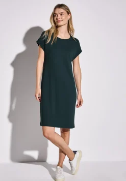 Effen jersey jurk