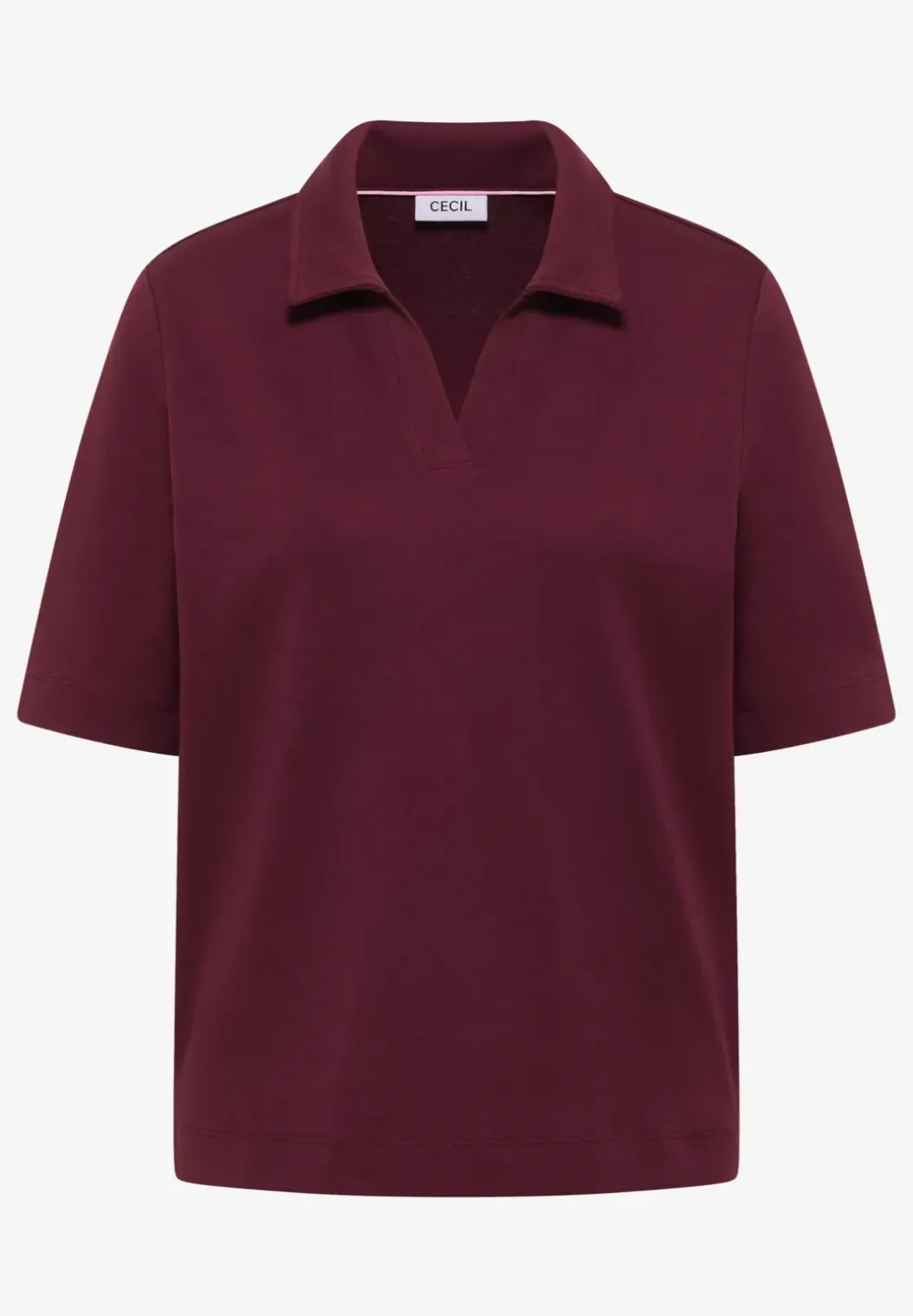 Effen poloshirt met korte mouwen