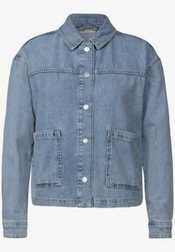 Gebleekt denim jasje