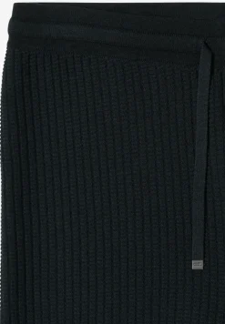 Gebreide broek met wijde pijpen in Loose Fit
