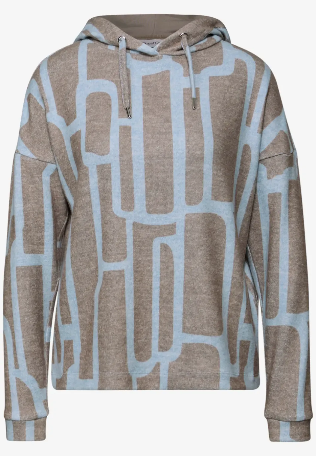 Gedessineerd shirt met capuchon