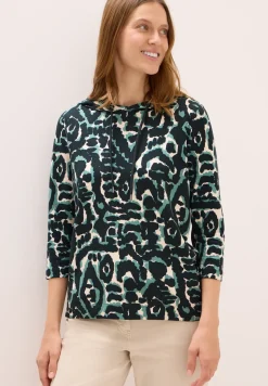 Gedessineerd shirt met capuchon