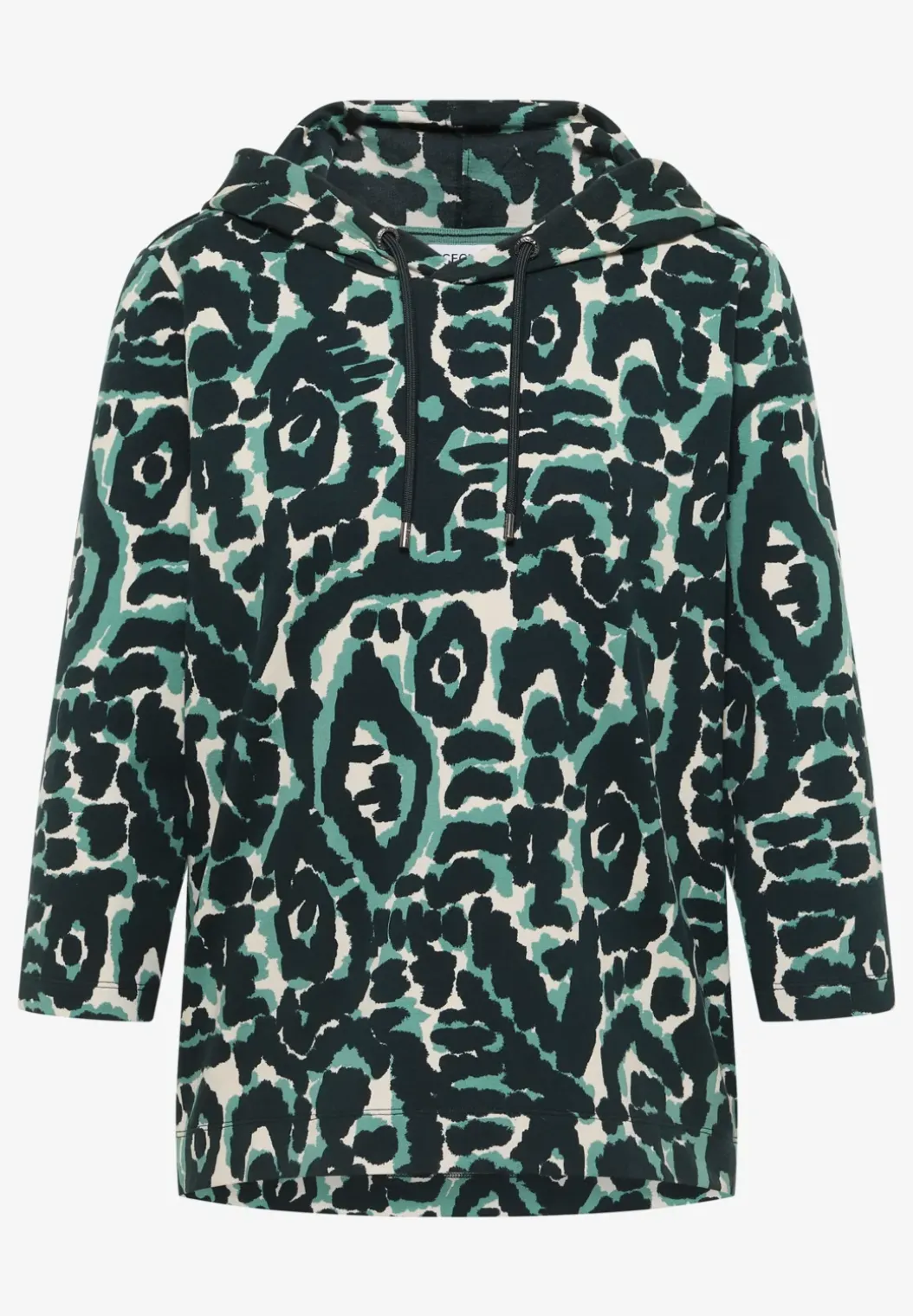 Gedessineerd shirt met capuchon