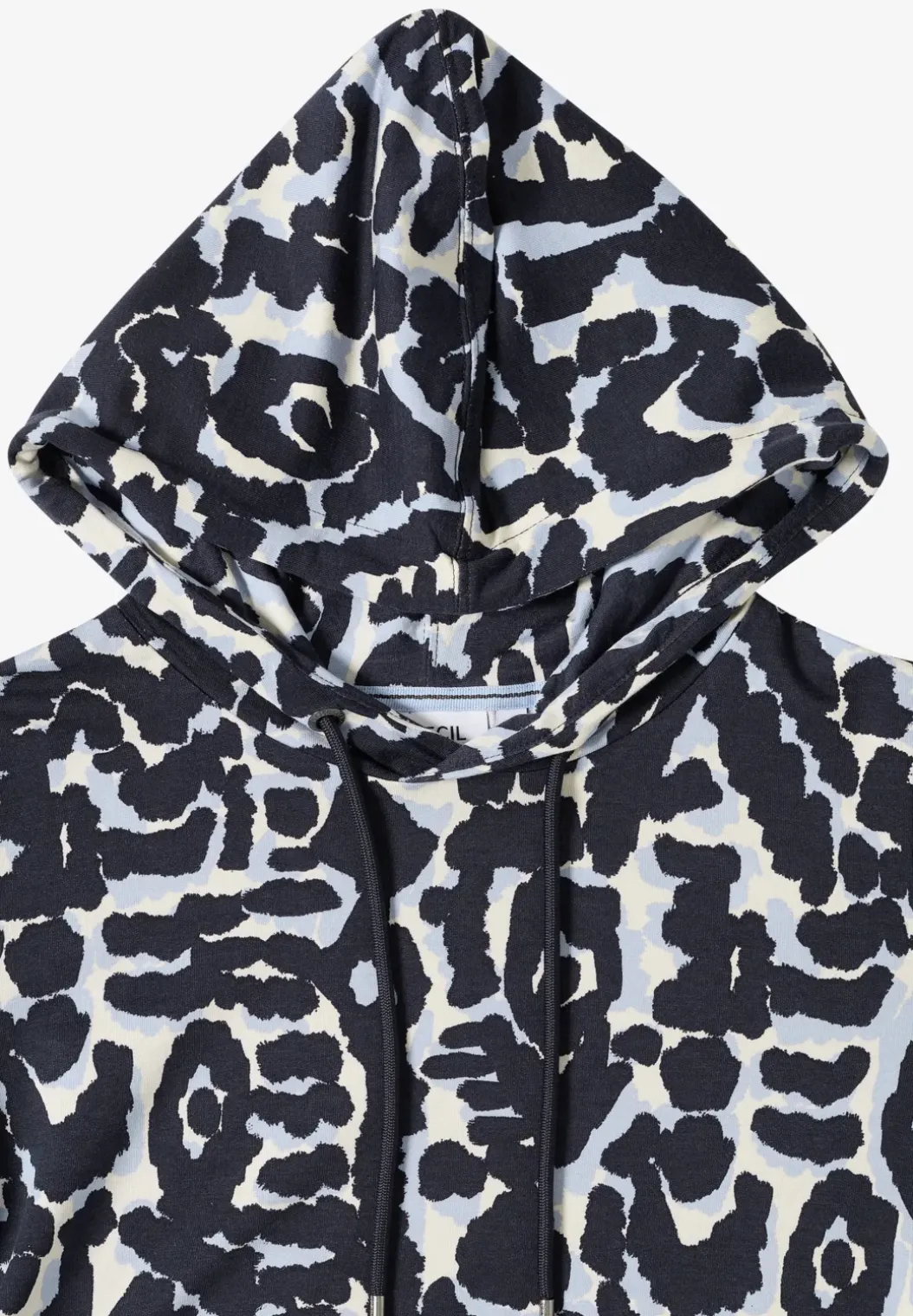 Gedessineerd shirt met capuchon