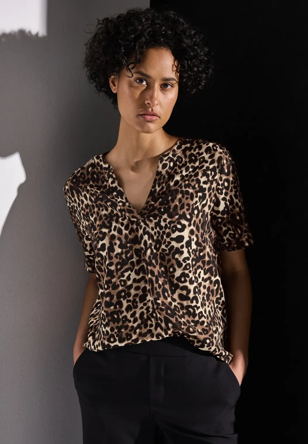 Gedessineerde blouse