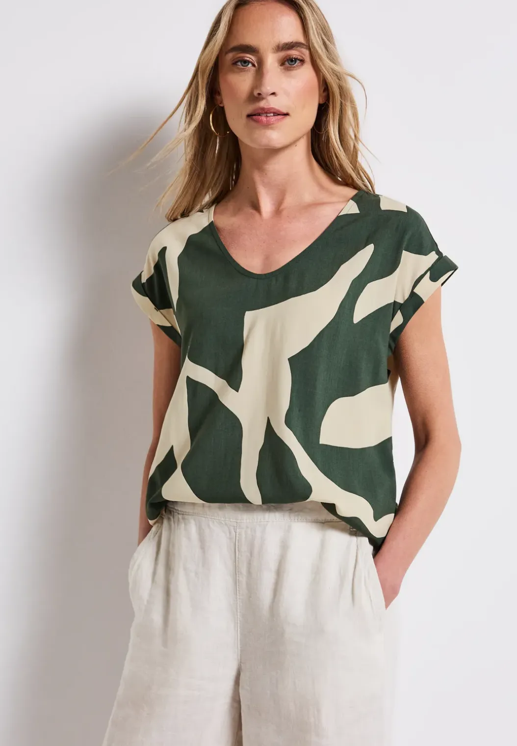Gedessineerde blouse