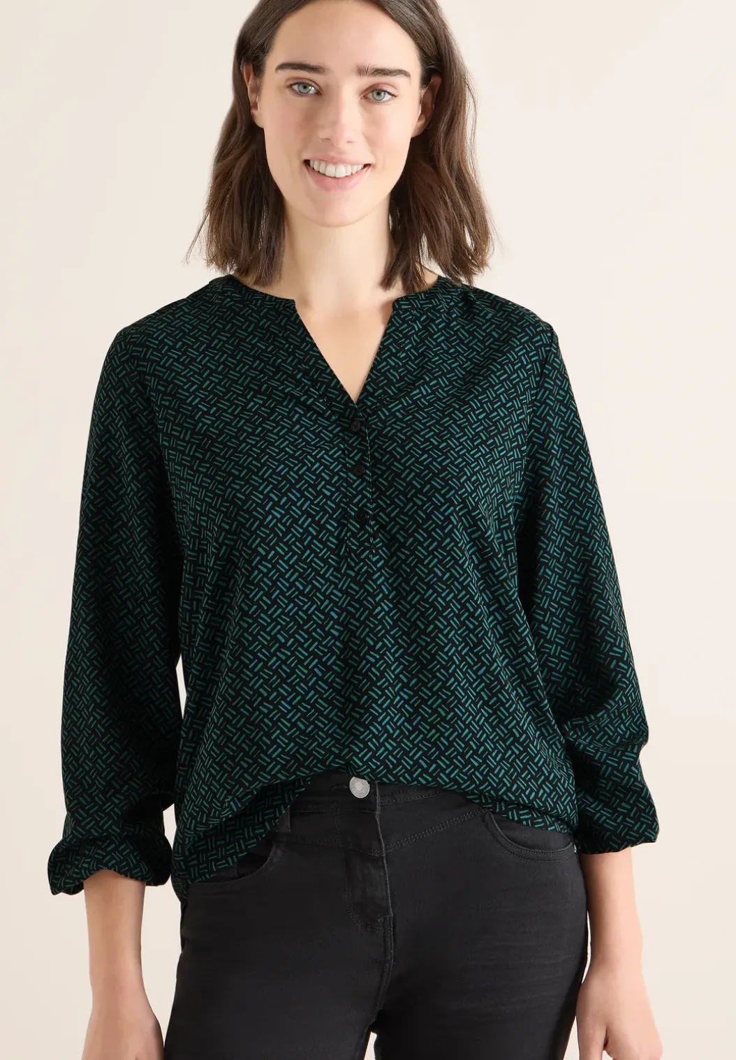 Gedessineerde blouse
