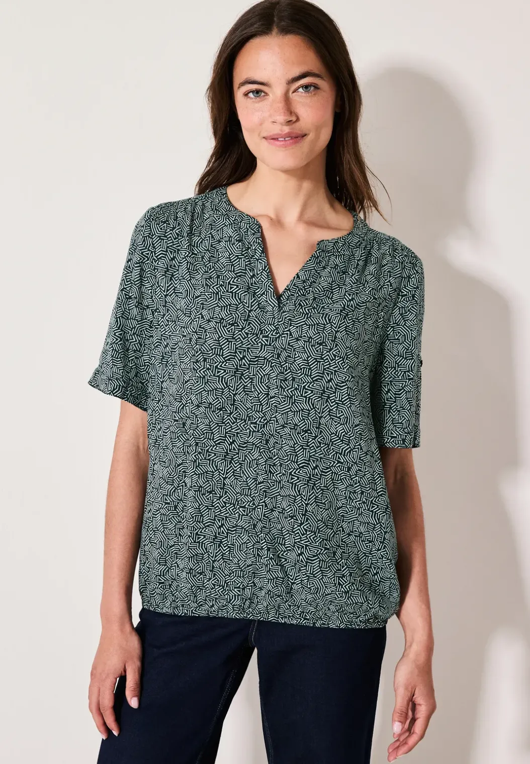 Gedessineerde blouse