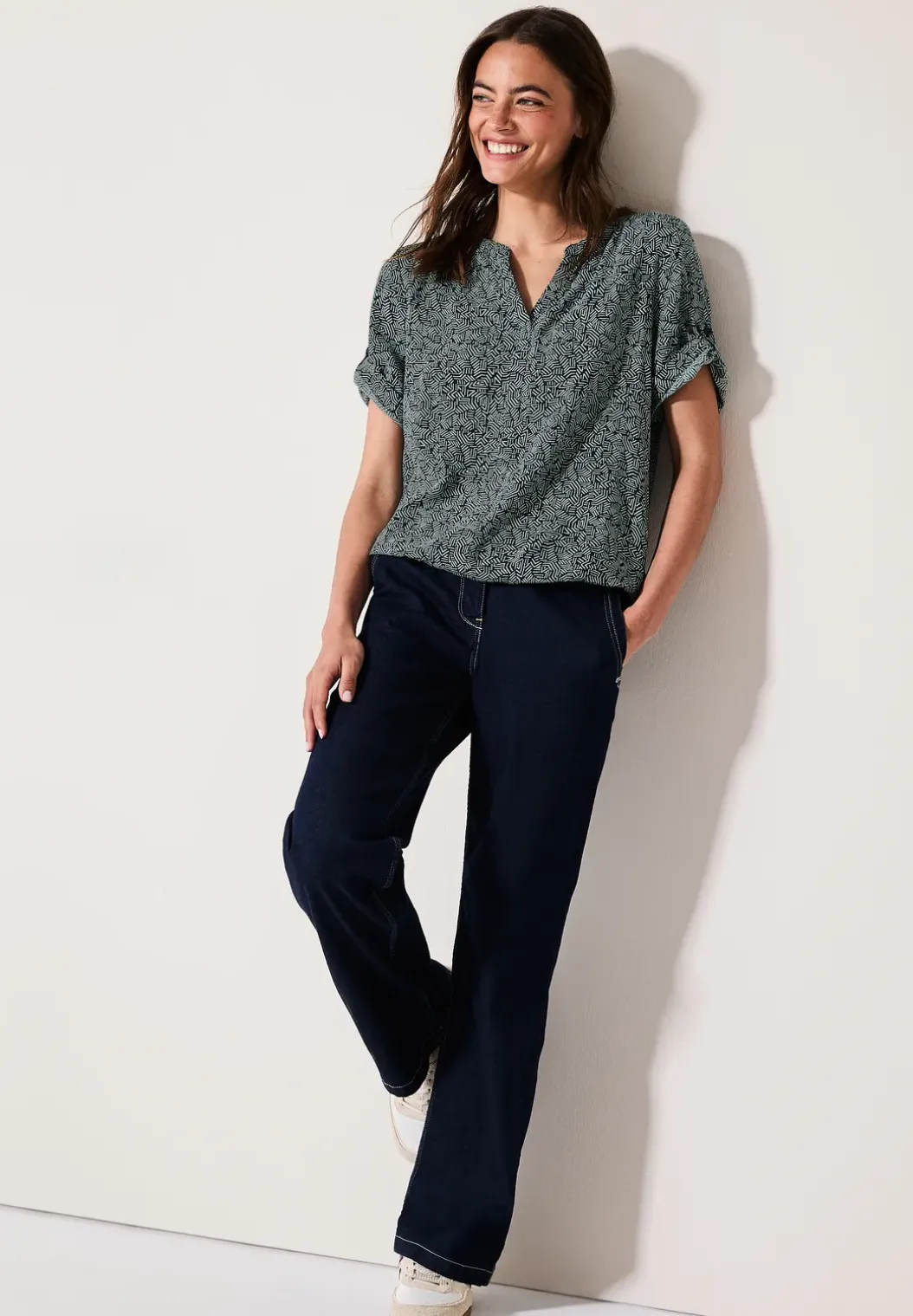 Gedessineerde blouse