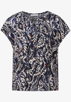 Gedessineerde blouse met rimpels
