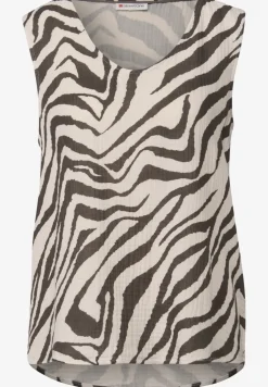 Gedessineerde blouse top