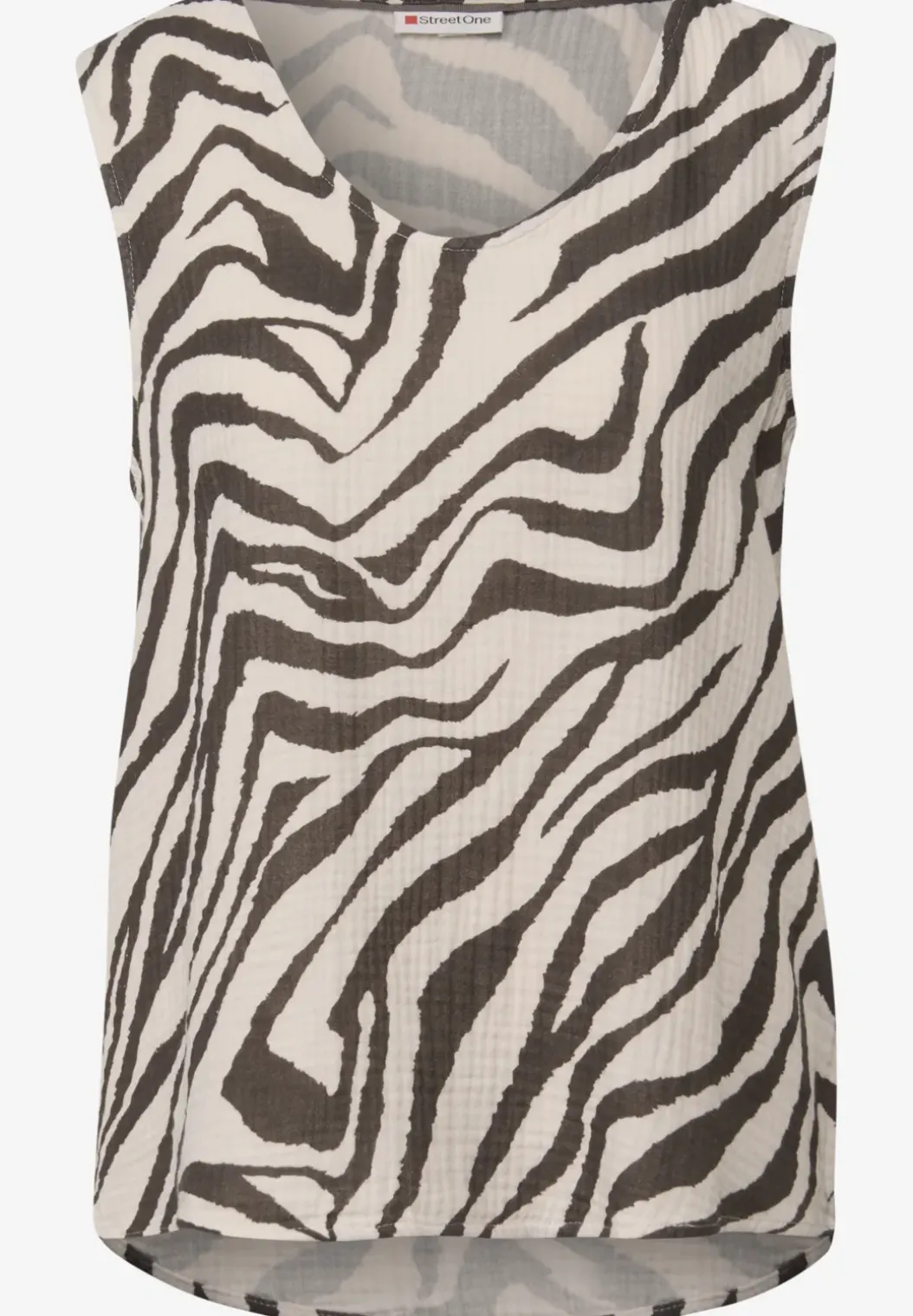 Gedessineerde blouse top