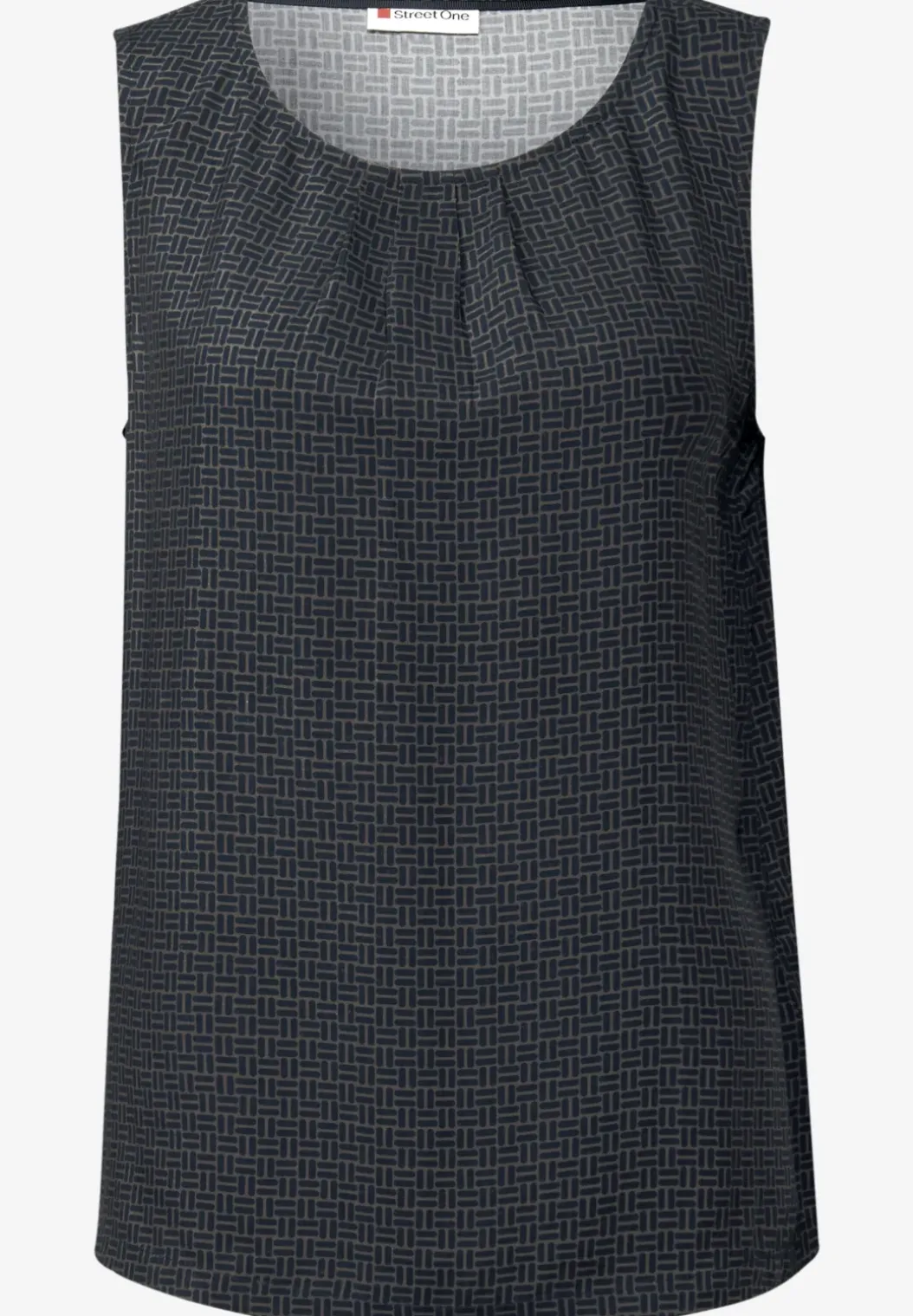 Gedessineerde blouse top