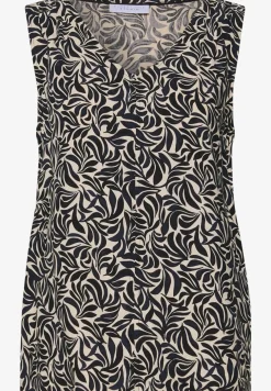 Gedessineerde blouse top