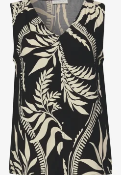 Gedessineerde blouse top