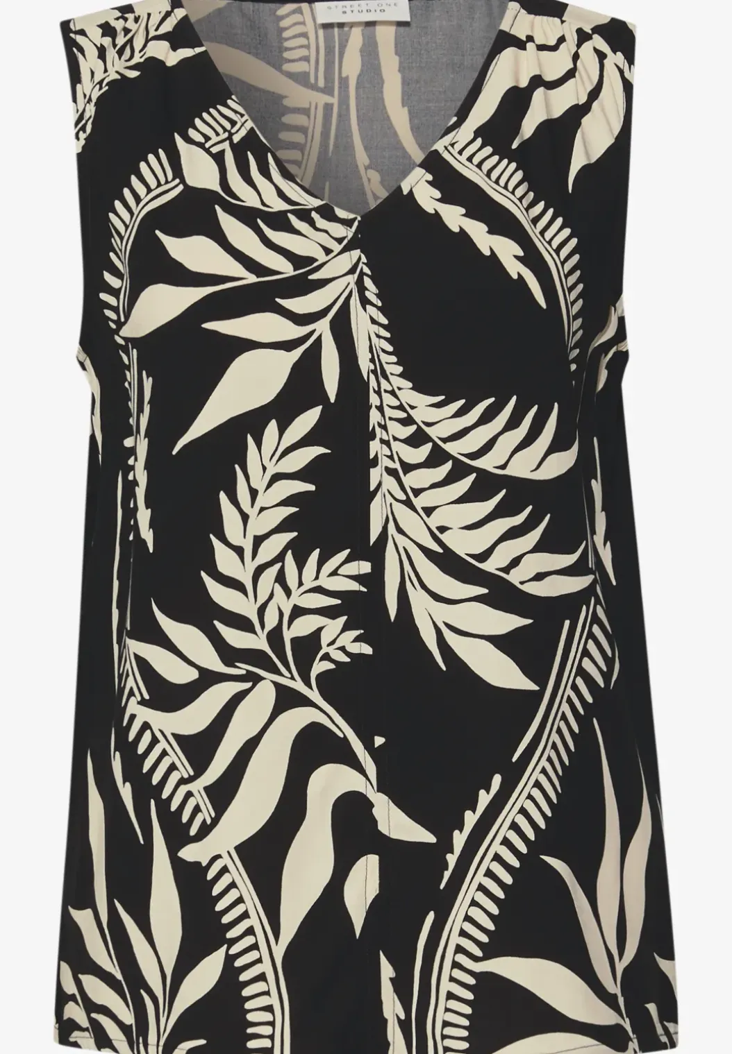 Gedessineerde blouse top