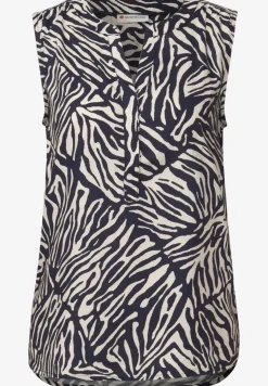 Gedessineerde blouse top