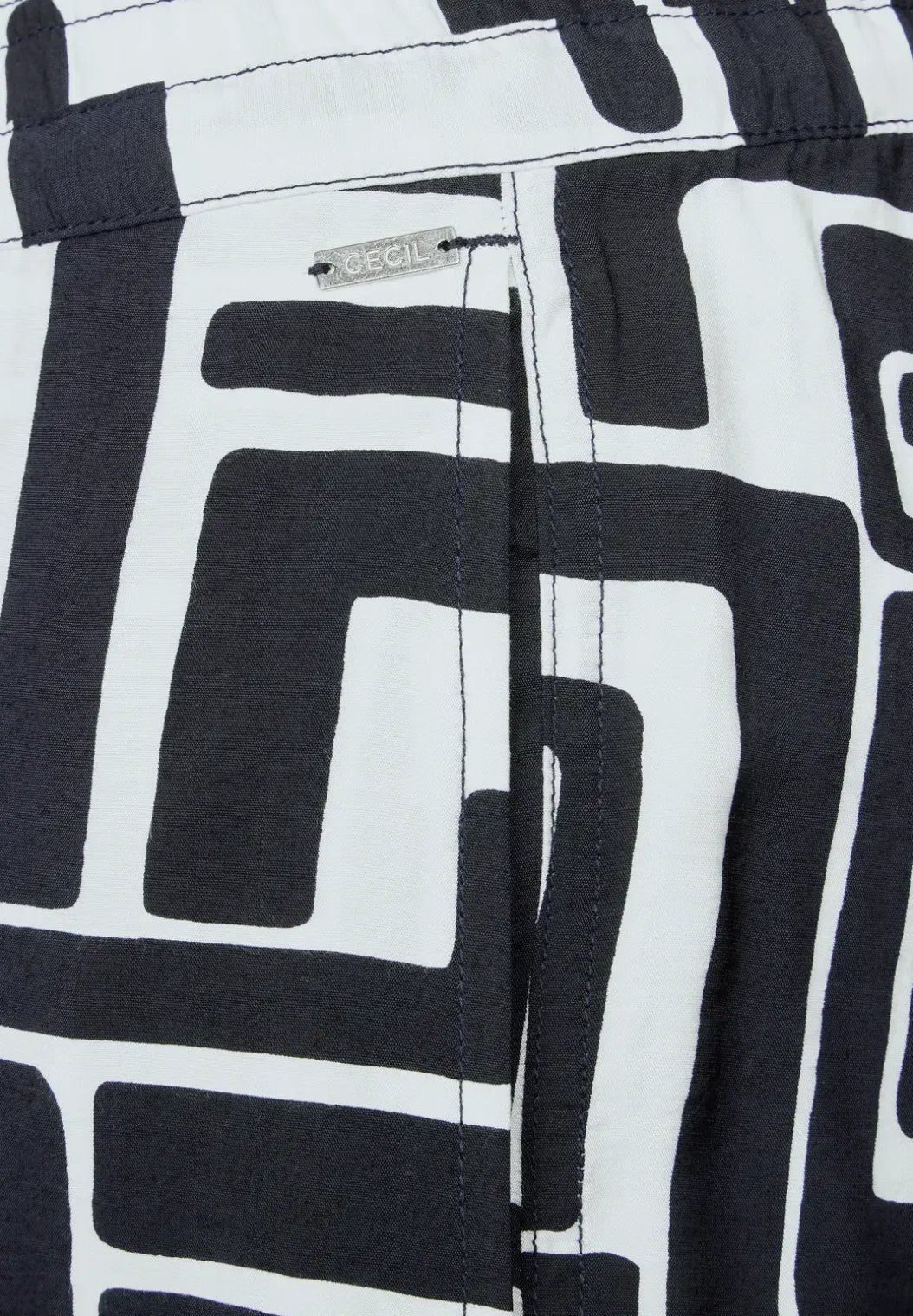 Gedessineerde broek met structuur