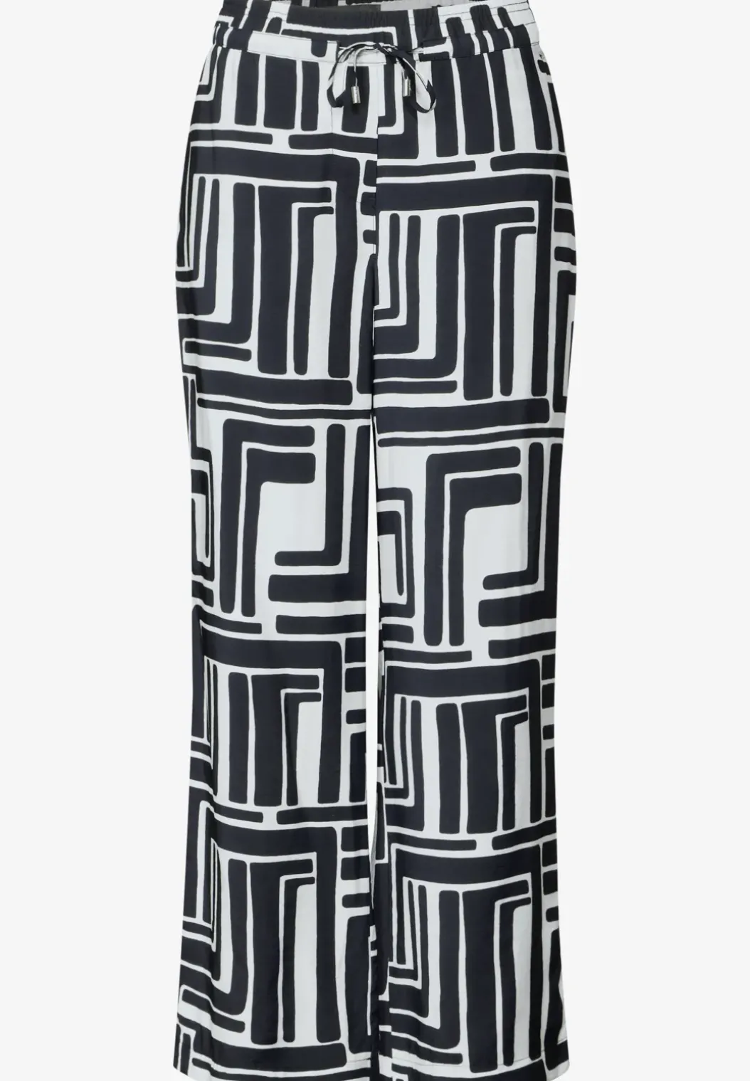 Gedessineerde broek met structuur