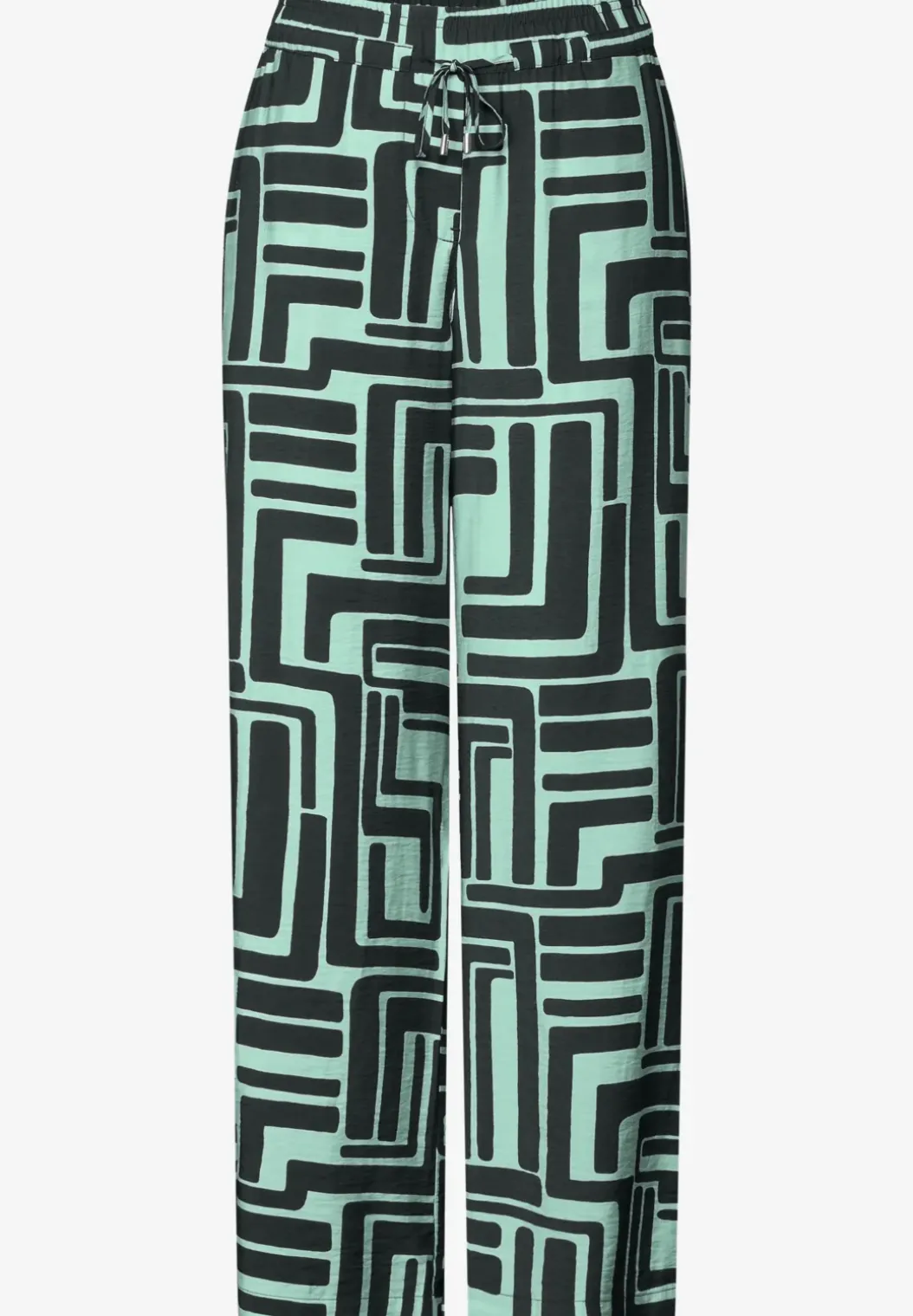 Gedessineerde broek met structuur