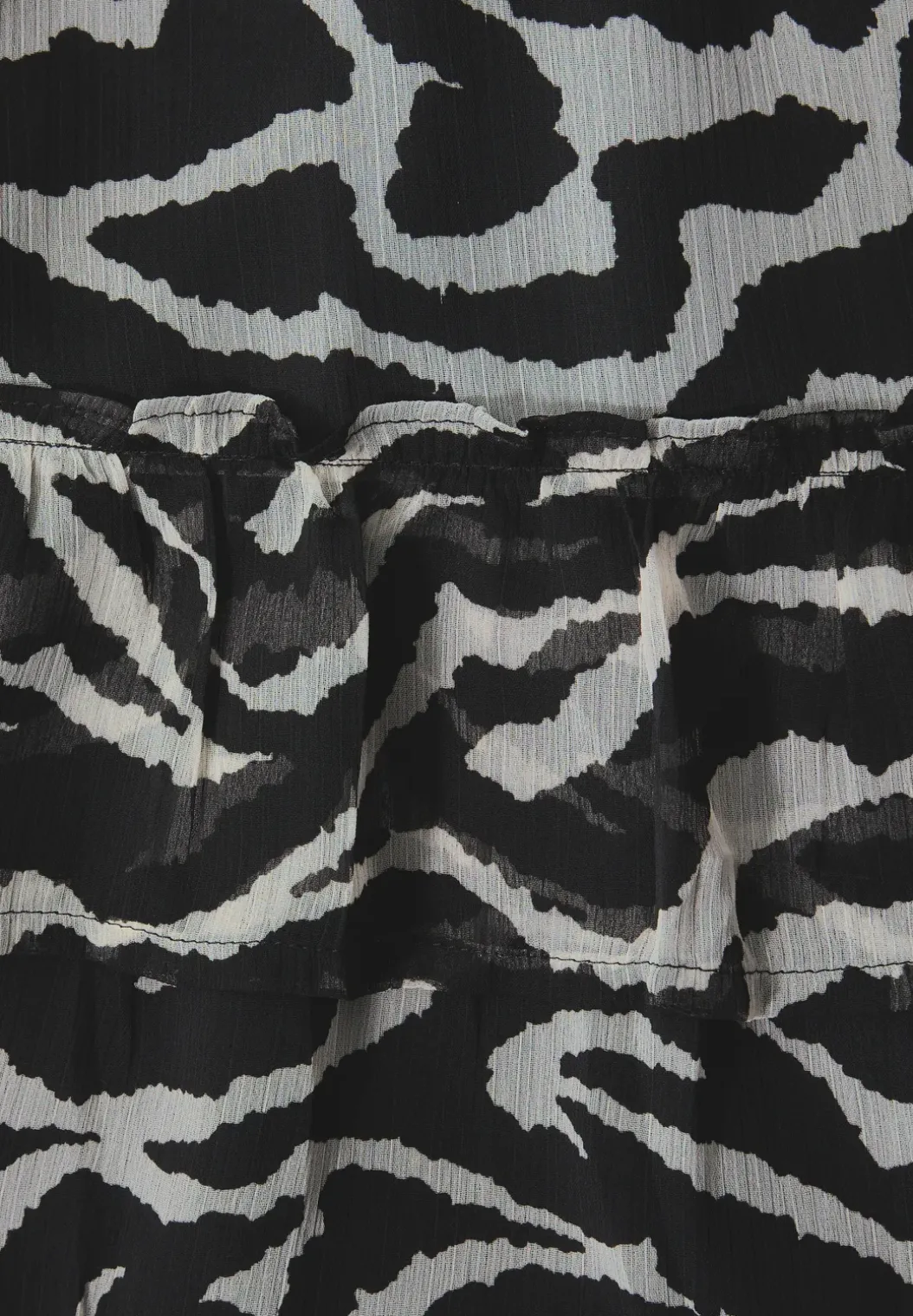Gedessineerde chiffon rok