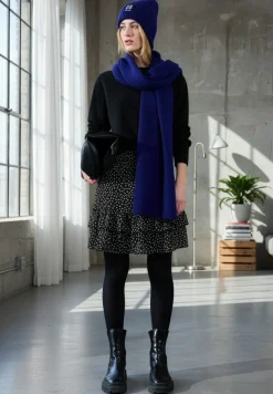 Gedessineerde chiffon rok