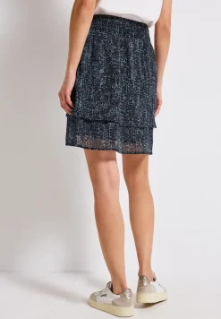 Gedessineerde chiffon rok