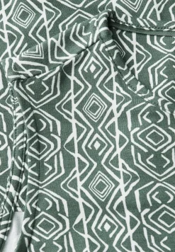 Gedessineerde jersey jurk