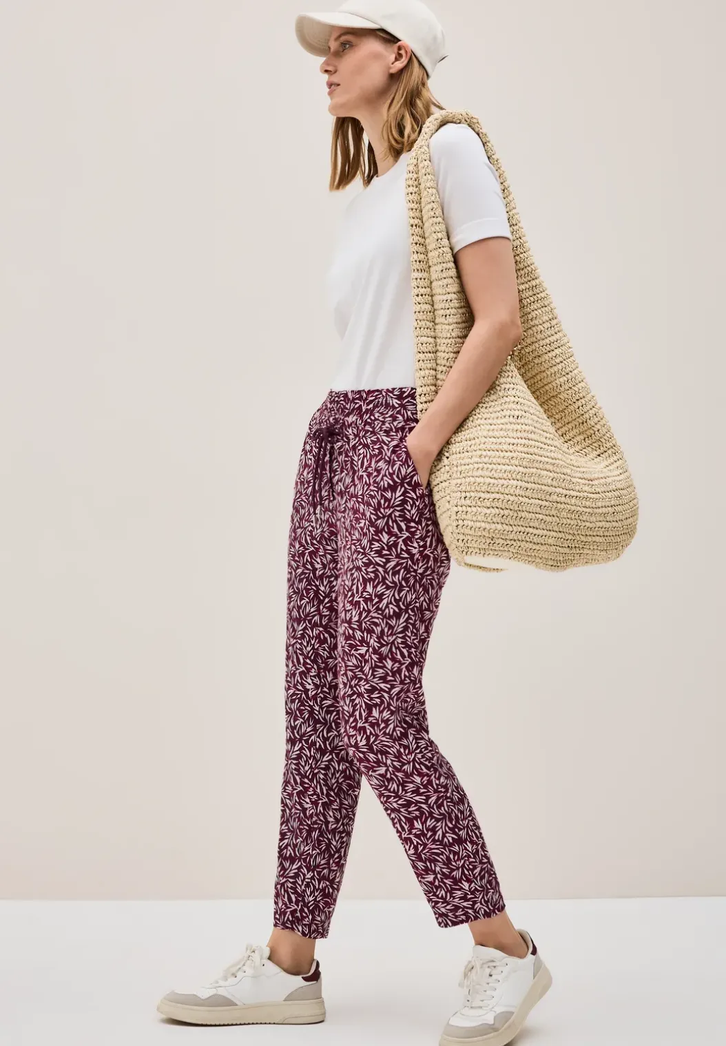 Gedessineerde Loose Fit broek