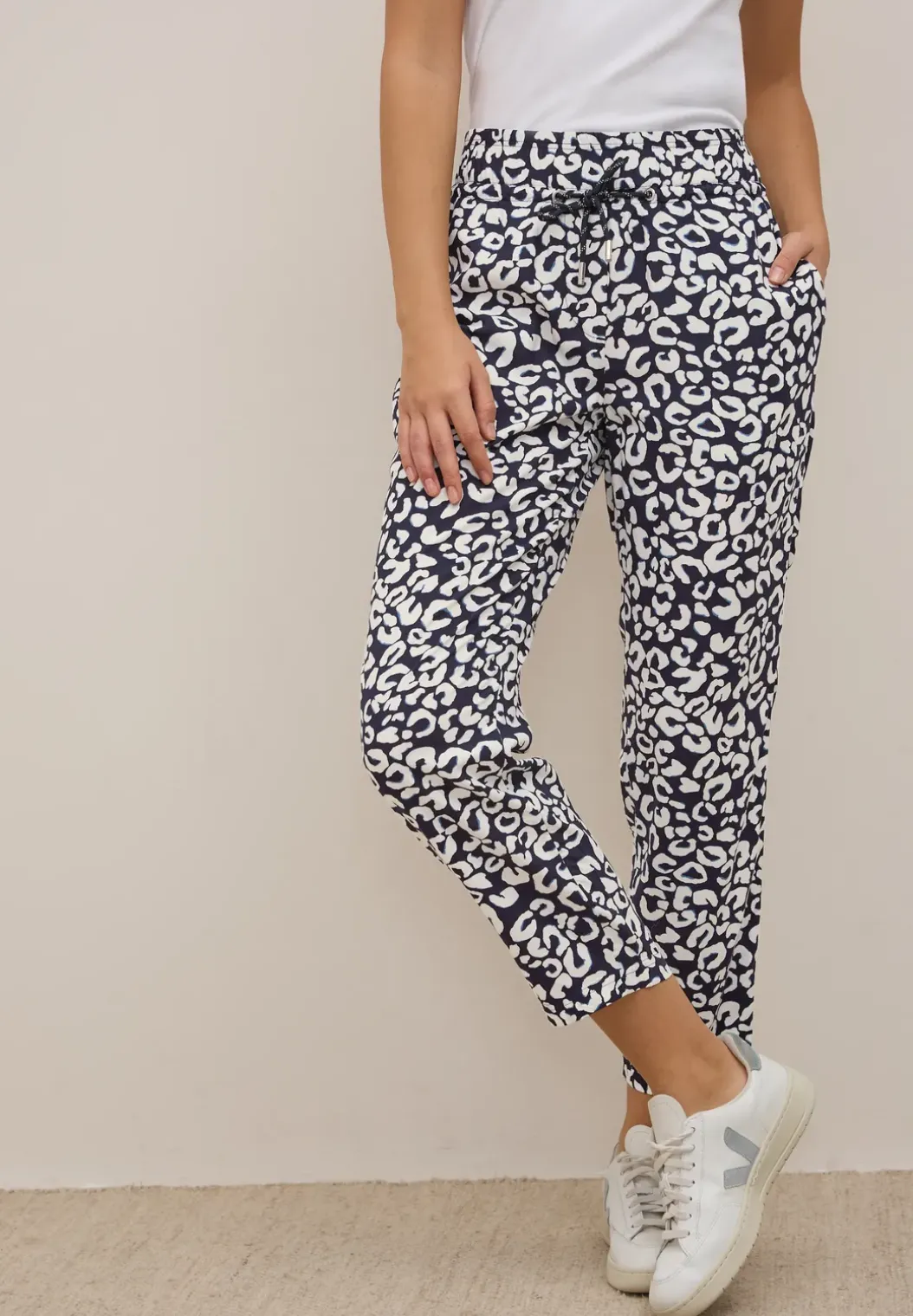 Gedessineerde Loose Fit broek