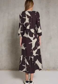 Gedessineerde maxi jurk