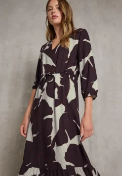 Gedessineerde maxi jurk