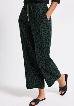 Gedessineerde mousseline broek
