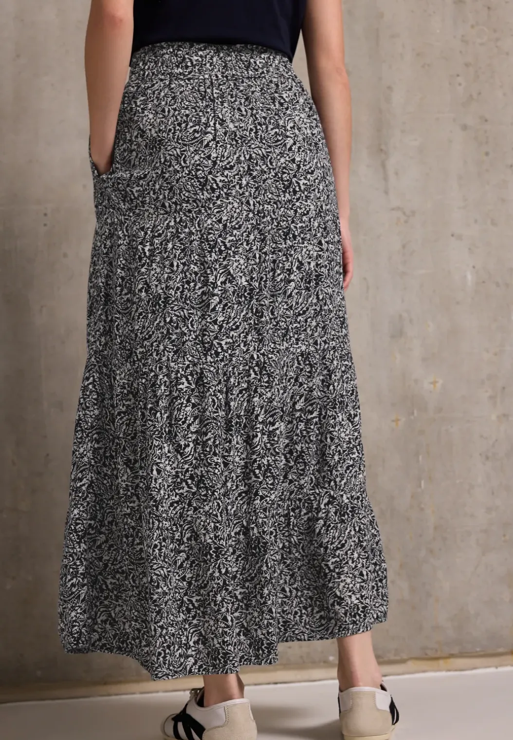 Gedessineerde mousseline rok