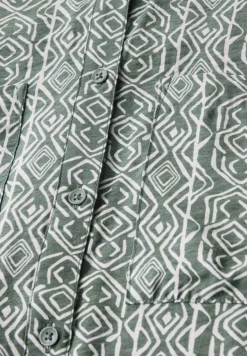 Gedessineerde overhemdblouse