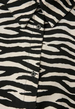 Gedessineerde overhemdblouse