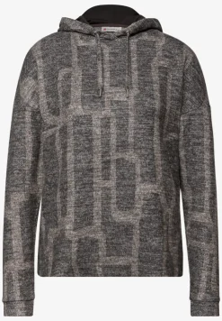 Gedessineerd shirt met capuchon