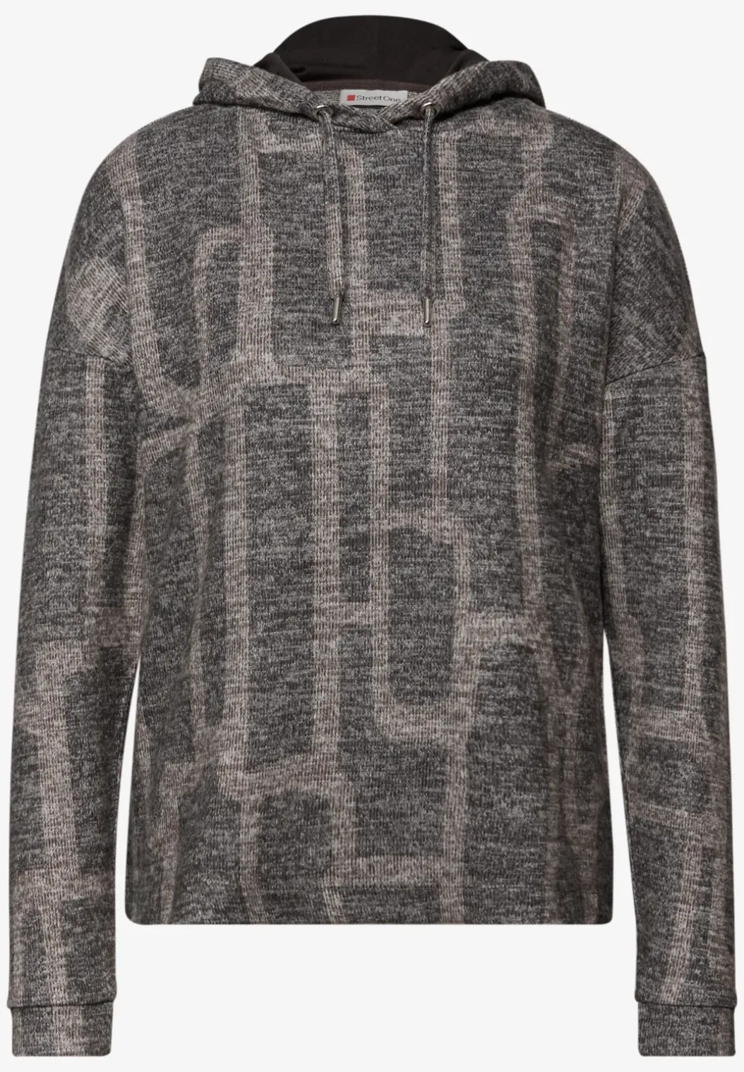 Gedessineerd shirt met capuchon