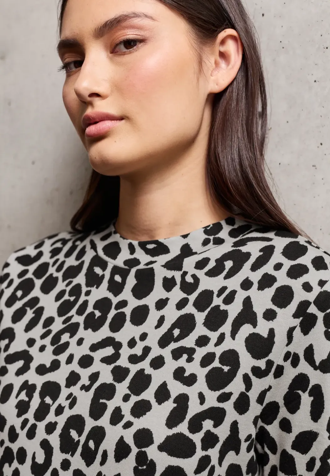 Gedessineerd shirt met korte mouwen