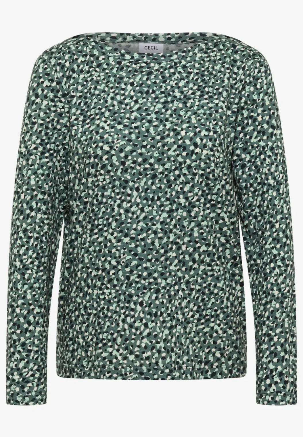 Gedessineerd shirt met lange mouwen