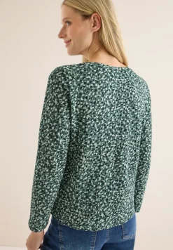 Gedessineerd shirt met lange mouwen