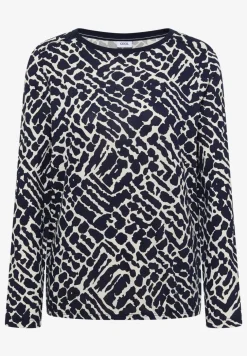 Gedessineerd shirt met lange mouwen