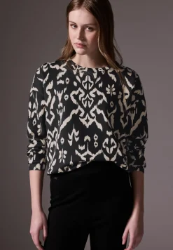 Gedessineerd Silk-Look Shirt