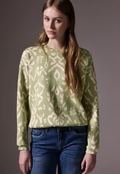 Gedessineerd Silk-Look Shirt