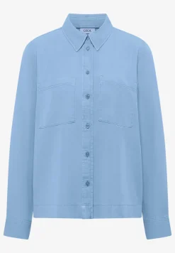 Gekleurde spijkerblouse