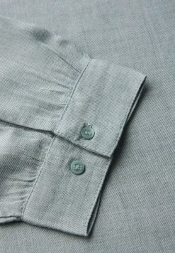 Gemêleerde blouse met ronde hals