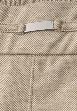 Gemêleerde broek met detail