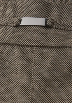 Gemêleerde broek met detail