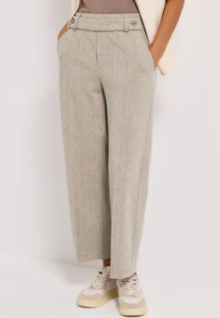 Gemêleerde broek met rechte leg